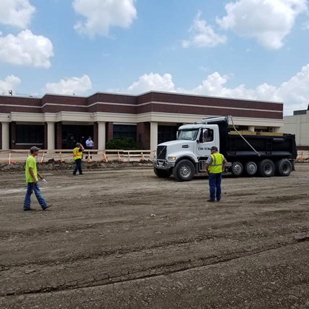 street being worked on in Nevada Iowa